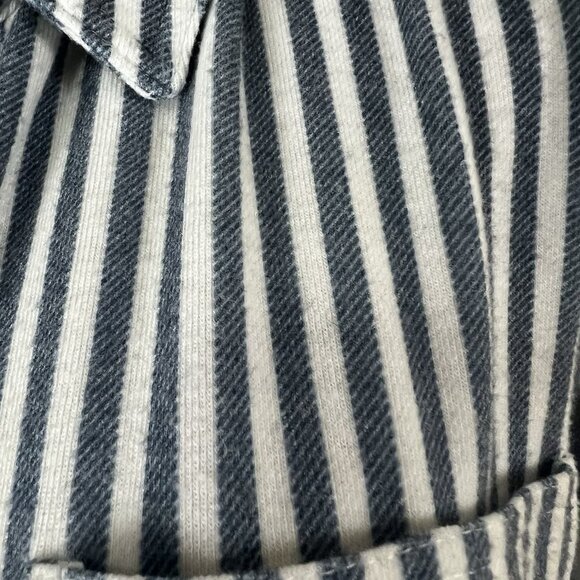 Faherty Legend Sweater Shirt Blue Striped Button-Up Long Sleeve Size Large (?) - Picture 4 of 12